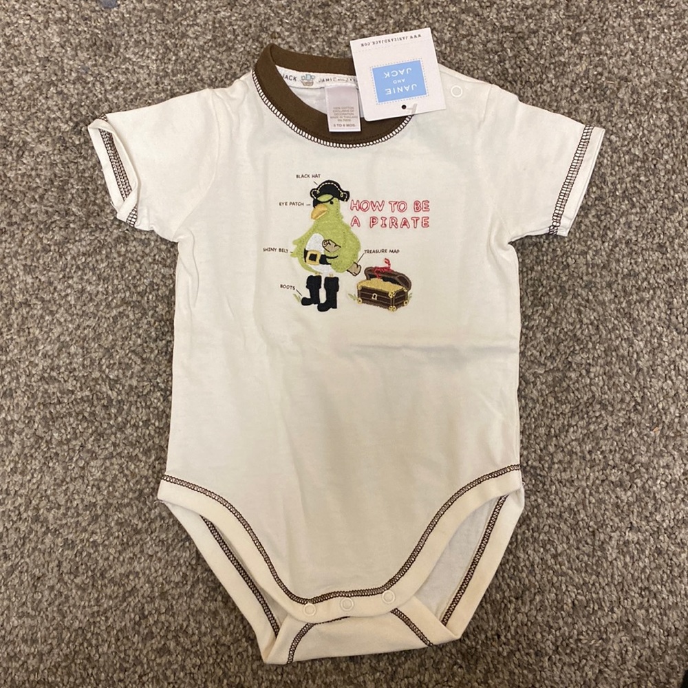 Janie and Jack how to be a pirate onesie